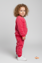 Kız Çocuk Labubu Karakter Nakışlı Peluş Polar Pijama Takımı | Kışlık 2’li Ev Giyim Seti