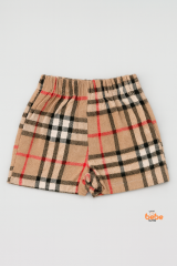Kız Çocuk Kaşkorşe Ekoseli Şort Etek – Okul & Günlük Giyim Rahat Şık Şort Etek 5 YAŞ