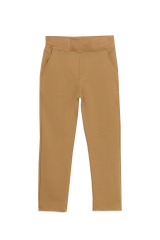 Erkek Çocuk Eşofman Beli Lastikli Eşofman,bej Renk Eşofman Alt, Keten Gabardin Kumaş Okul Eşofman 8-9 Yaş - BEJ