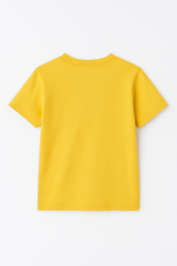 Brawl Stars Erkek Çocuk Tişörtü Renkli Kısa Kollu Pamuklu Yazlık Oyuncu Temalı Tasarım Basic T-Shirt Sarı 11-12 Yaş
