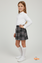 Kız Çocuk Kaşkorşe Ekoseli Şort Etek – Okul & Günlük Giyim Rahat Şık Şort Etek