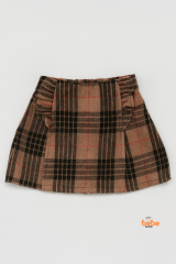 Kız Çocuk Kaşkorşe Ekoseli Şort Etek – Okul & Günlük Giyim Rahat Şık Şort Etek 5 YAŞ