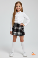 Kız Çocuk Kaşkorşe Ekoseli Şort Etek – Okul & Günlük Giyim Rahat Şık Şort Etek