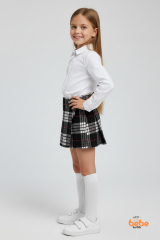 Kız Çocuk Kaşkorşe Ekoseli Şort Etek – Okul & Günlük Giyim Rahat Şık Şort Etek 5 YAŞ