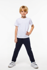 Erkek Çocuk Keten Eşofman Altı Rahat ve Şık Lastikli Pantolon Günlük, Okul , Spor İçin Yumuşak Kumaş LACİVERT - 6-7 Yaş