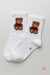 Ayıcık Desenli Kız Erkek Çocuk Çorap 2-9 Yaş | Pamuklu, Çocuk Çorabı