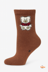 Ayıcık Desenli Kız Erkek Çocuk Çorap 2-9 Yaş | Pamuklu, Çocuk Çorabı