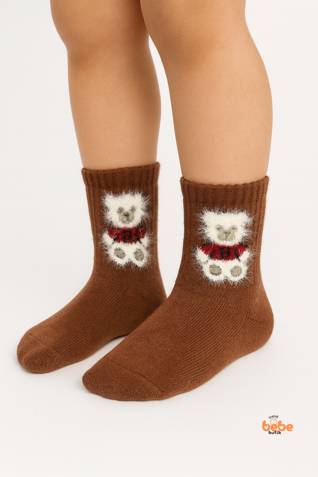 Ayıcık Desenli Kız Erkek Çocuk Çorap 2-9 Yaş | Pamuklu, Çocuk Çorabı
