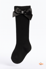 Kız Çocuk Diz Altı Çorap Kurdele ve Taş Detaylı – Okul, Günlük ve Özel Gün Çorabı Rahat Esnek Şık