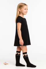 Kız Çocuk Diz Altı Çorap – Sevimli Kedi Desenli – Okul, Günlük ve Özel Gün Çorabı 9 YAŞ