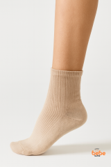 Kadın Çorap 3’lü Paket Kısa Soket Pamuklu Ribana Günlük Rahat Çorap Patik Çorap