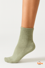 Kadın Çorap 3’lü Paket Kısa Soket Pamuklu Ribana Günlük Rahat Çorap Patik Çorap