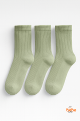 Kadın Çorap 3’lü Paket Kısa Soket Pamuklu Ribana Günlük Rahat Çorap Patik Çorap