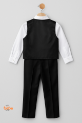 Erkek Çocuk Damatlık Takım–Papyonlu Yelekli 4’lü Set (Gömlek, Pantolon, Yelek)–Şık Özel Gün Kıyafeti
