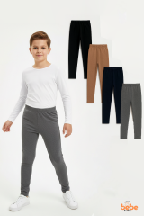 Erkek Çocuk 4’lü İçi Şardonlu Esnek İçlik Tayt ,Günlük Spor Rahat Okul Giyim 4'lü Renk Kombini Tayt 15 YAŞ