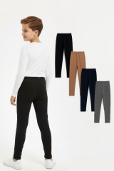 Erkek Çocuk 4’lü İçi Şardonlu Esnek İçlik Tayt ,Günlük Spor Rahat Okul Giyim 4'lü Renk Kombini Tayt 15 YAŞ