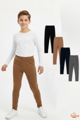 Erkek Çocuk 4’lü İçi Şardonlu Esnek İçlik Tayt ,Günlük Spor Rahat Okul Giyim 4'lü Renk Kombini Tayt 15 YAŞ