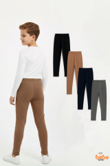 Erkek Çocuk 4’lü İçi Şardonlu Esnek İçlik Tayt ,Günlük Spor Rahat Okul Giyim 4'lü Renk Kombini Tayt 15 YAŞ