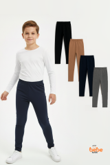 Erkek Çocuk 4’lü İçi Şardonlu Esnek İçlik Tayt ,Günlük Spor Rahat Okul Giyim 4'lü Renk Kombini Tayt 15 YAŞ
