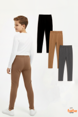 Erkek Çocuk 3’lü İçi Şardonlu Esnek İçlik Tayt ,Günlük Spor Rahat Okul Giyim 3'lü Renk Kombini Tayt 15 YAŞ