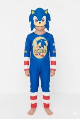 Sonic Kostümü 3-8 Yaş Çocuk – Tam Set Maskeli Kahraman Kombin