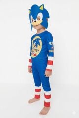 Sonic Kostümü 3-8 Yaş Çocuk – Tam Set Maskeli Kahraman Kombin 4-5 Yaş