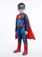 Superman Kostümü 3-8 Yaş Çocuk – Tam Set Maskeli Kahraman Kombin 4-5 Yaş