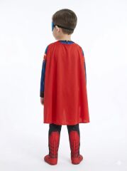 Superman Kostümü 3-8 Yaş Çocuk – Tam Set Maskeli Kahraman Kombin Kaslı Model 3-4 Yaş