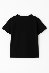 Kuromi Baskılı Kız Çocuk Tişörtü Renkli Pamuklu T-shirt Sevimli Anime Karakter Desenli Günlük Basic Siyah 7-8 Yaş