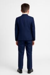Lacivert Erkek Çocuk Takım Elbise 5 Parça 2-13 Yaş Damatlık, Nikah, Mezuniyet ve Özel Gün Takımı 11-12 Yaş