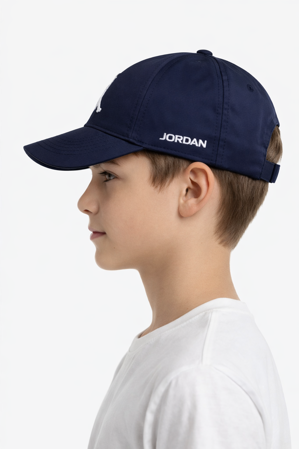 Erkek Çocuk Şapkası Basketbol Sembollü Cırt Cırtlı Erkek Çocuk Şapka Lacivert