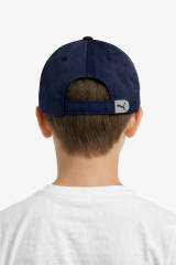 Erkek Çocuk Şapkası Basketbol Sembollü Cırt Cırtlı Erkek Çocuk Şapka Lacivert