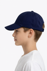Erkek Çocuk Şapkası NY Sembollü Cırt Cırtlı Erkek Çocuk Şapka Lacivert