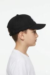 Erkek Çocuk Şapkası NY Sembollü Cırt Cırtlı Erkek Çocuk Şapka Siyah