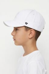 Erkek Çocuk Şapkası NY Sembollü Cırt Cırtlı Erkek Çocuk Şapka Beyaz