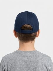 Erkek Çocuk Klasik Model Cırt Cırtlı Çocuk Şapkası Günlük Şapka Lacivert