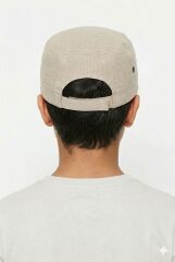 Erkek Çocuk Modern Kasket Tarzı Şapka Erkek Çocuk Şapkası Krem