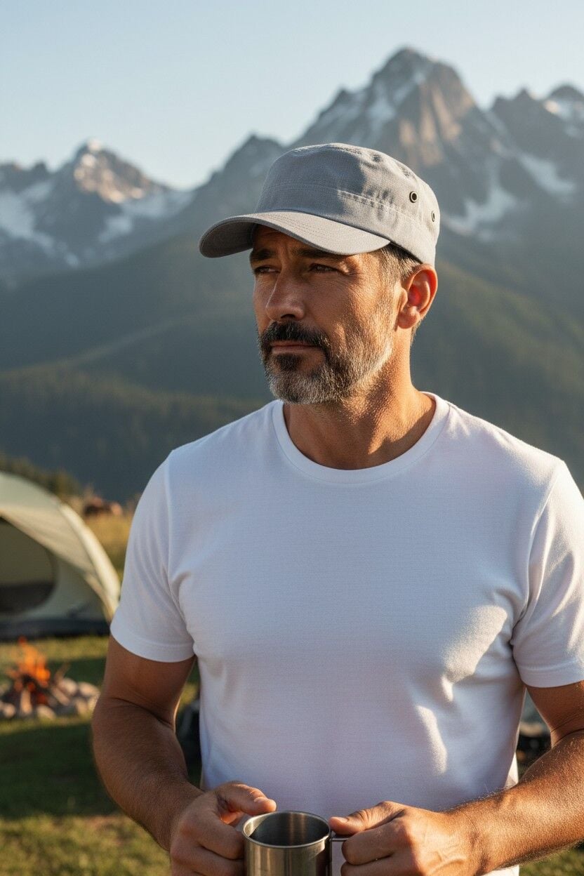 Erkek Castro Avcı Kep Şapka Modern Ayarlanabilir Kumaş Erkek Şapka Gri