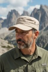 Erkek Castro Avcı Kep Şapka Modern Ayarlanabilir Kumaş Erkek Şapka Bej