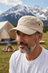 Erkek Castro Avcı Kep Şapka Modern Ayarlanabilir Kumaş Erkek Şapka Bej