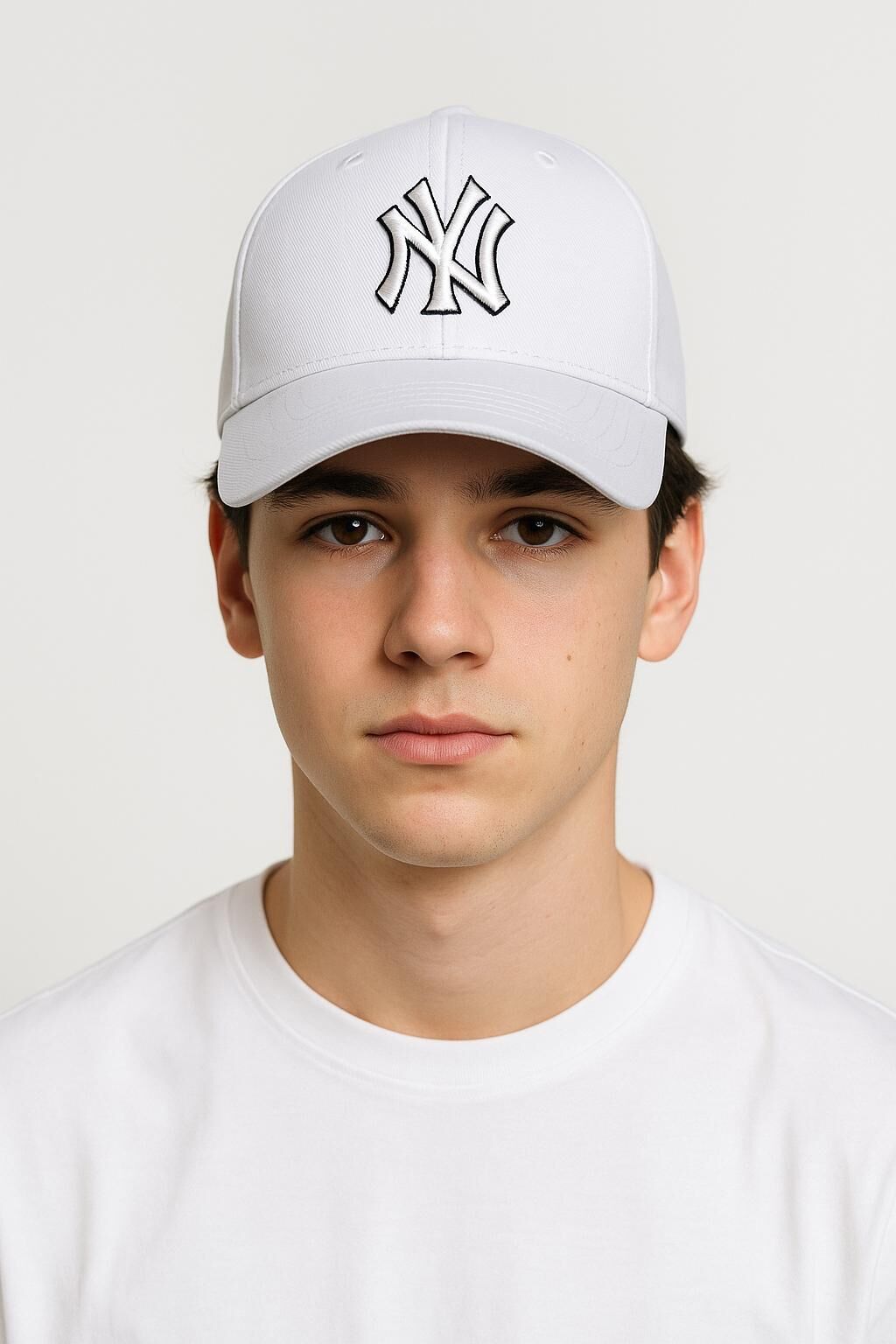 NY Nakışlı Şapka 13-25 Yaş Arası Genç Spor Şapka Ayarlanabilir Kep Tarz Günlük Yazlık Erkek Şapka