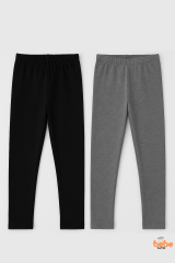 Erkek Çocuk 2’li İçi Şardonlu Esnek İçlik Tayt ,Günlük Spor Rahat Okul Giyim 2'li Renk Kombini Tayt 15 YAŞ