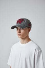 Erkek Casual Şapka Nakış Detaylı Ayarlanabilir Günlük Model GRİ