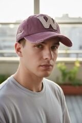 Erkek Casual Şapka Nakış Detaylı Ayarlanabilir Günlük Model BORDO