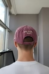 Erkek Casual Şapka Nakış Detaylı Ayarlanabilir Günlük Model BORDO