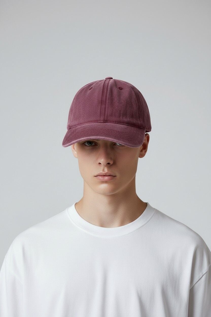 Erkek Casual Spor Şapka Düz Model Günlük Kullanım BORDO