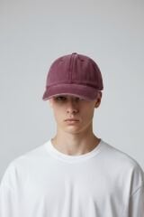 Erkek Casual Spor Şapka Düz Model Günlük Kullanım BORDO