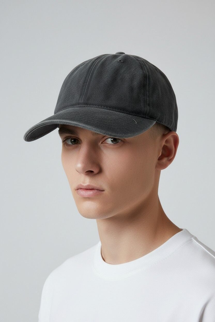 Erkek Casual Spor Şapka Düz Model Günlük Kullanım ANTRASİT