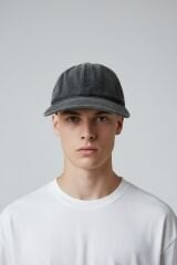 Erkek Casual Spor Şapka Düz Model Günlük Kullanım ANTRASİT