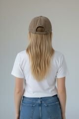 Kadın Casual Spor Şapka Düz Model Günlük Kullanım HAKİ